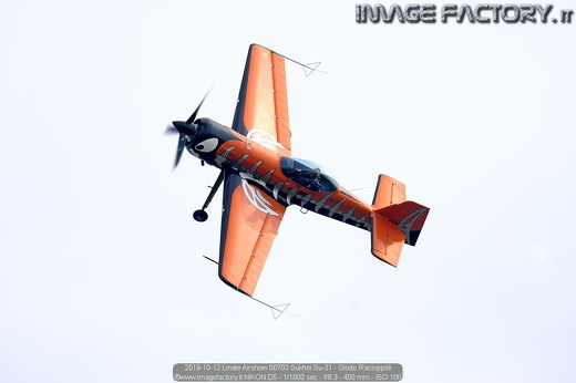 2019-10-12 Linate Airshow 00703 Sukhoi Su-31 - Giodo Racioppoli
